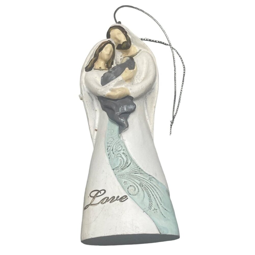 St Nicholas Square Angel Peace Love Spiritual Christmas Ornament Kohls 4" READ
